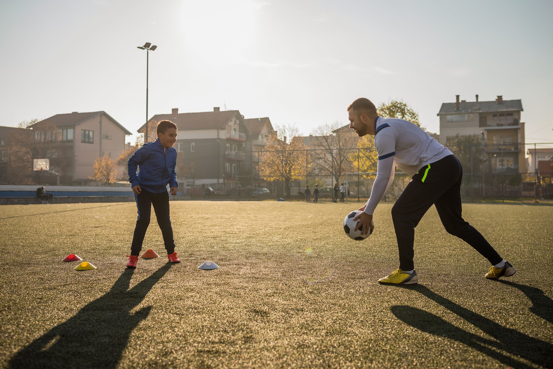 Training a boy to be top soccer player